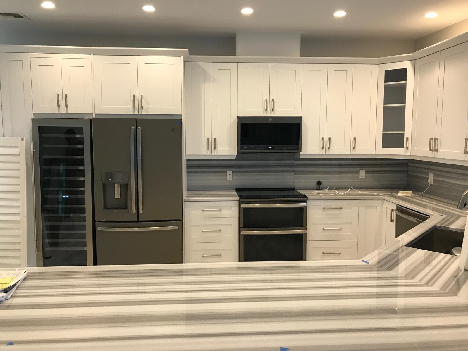 Custom White Kitchen Cabinetry